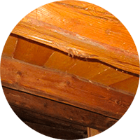 impregnazione tetto con travi in legno