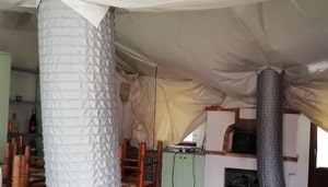 Antitarlo aria calda su soffitto