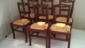 Sedie in trattamento antitarlo