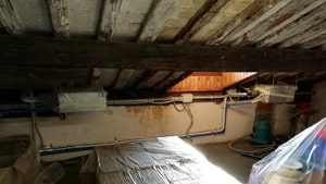 Uno dei soffitti dell'Archivio in trattamento Soffitto in legno