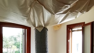 Trattamento antitarlo in corso Trattamento antitarlo con aria calda