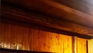 Copertura lignea della camera da letto a San Pietro di Feletto