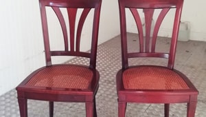 Trattamento microonde sedie in corso