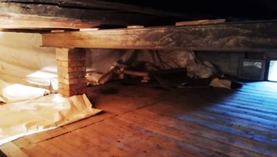 Sottotetto in abete a Trieste