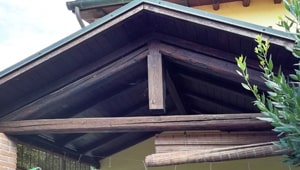 Tettoia bonificata del terrazzo