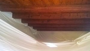 Trattamento antitarlo Calore PROtection su tettoia esterna